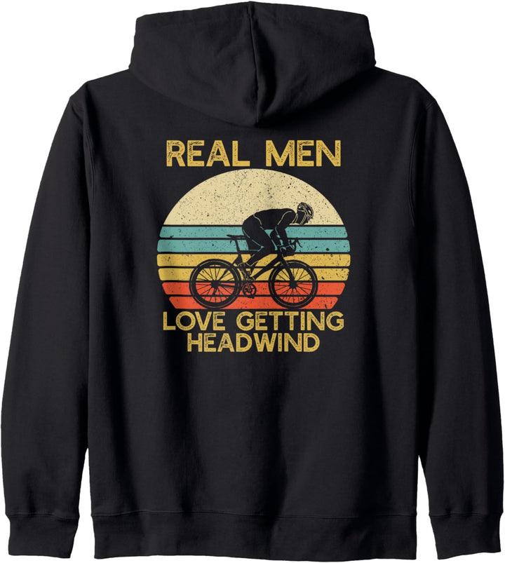 Real Men Love Headwind | Cycling Cyclist Gift | Bike Bicycle Kapuzenjacke
