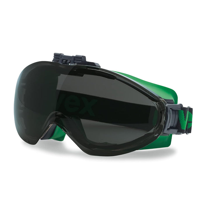 Uvex Ultrasonic Schweisserschutzbrille - flip-up - Supravision Excellence - Schwarz/Grün-Schwarz