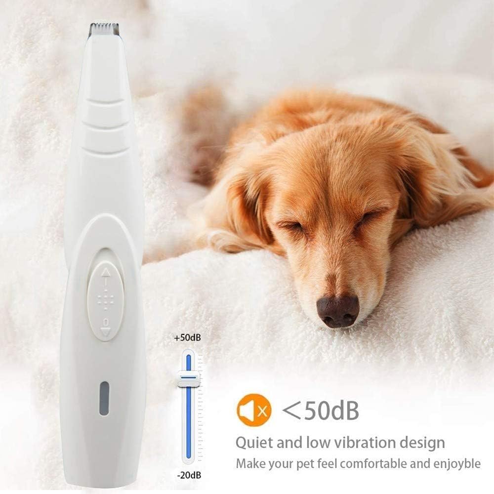 Elektrischer Haustierrasierer, Kabellose Kleine Haarschneidemaschine mit USB Kabel Für Hunde Katzen