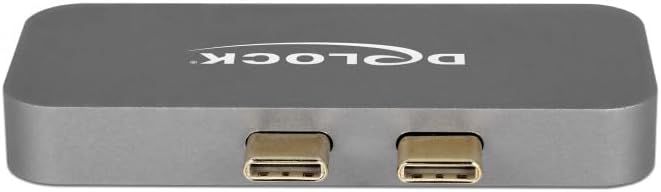 Delock Mini Dockingstation für MacBook 5K, grau, Thunderbolt (USB-C), USB-A