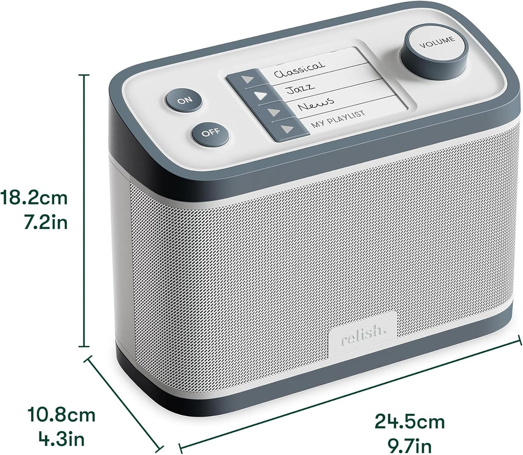 Relish Demenz und Alzheimers Tragbarer DAB Radio und Musik-Player