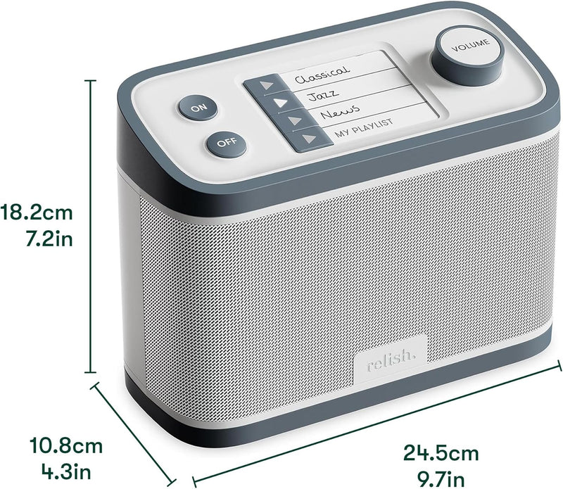 Relish Demenz und Alzheimers Tragbarer DAB Radio und Musik-Player