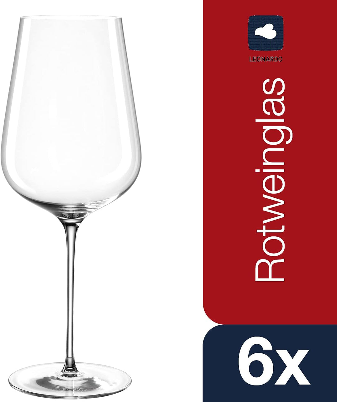 LEONARDO HOME 066411 Rotweinglas 740ml Brunelli 6er, Glas Rotweingläser, Rotweingläser