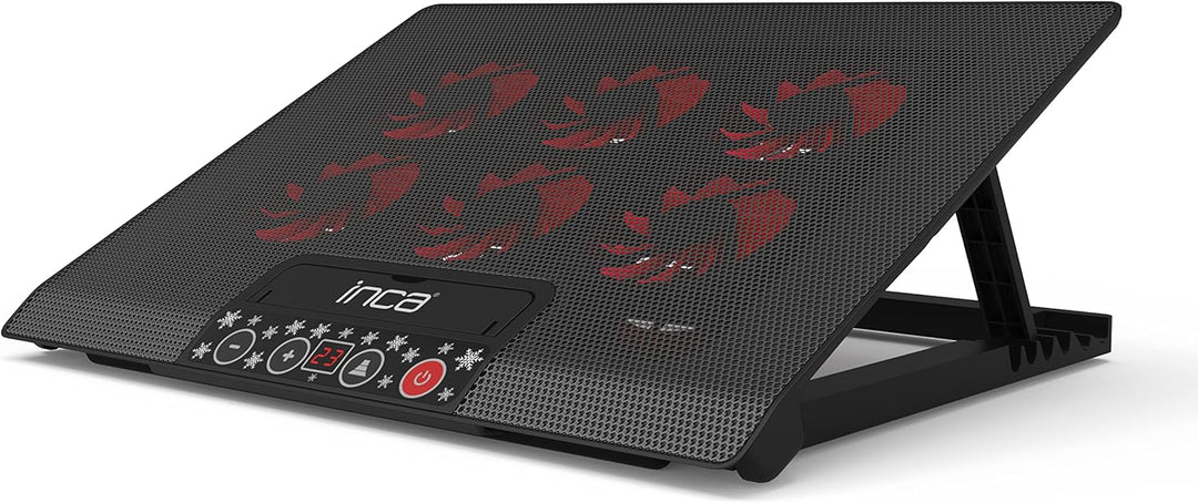 Inca INC-601 GMS 6X Lüfter,Control Panel,2X USB,6 Stufen Gaming Notebook Kühler 7-17