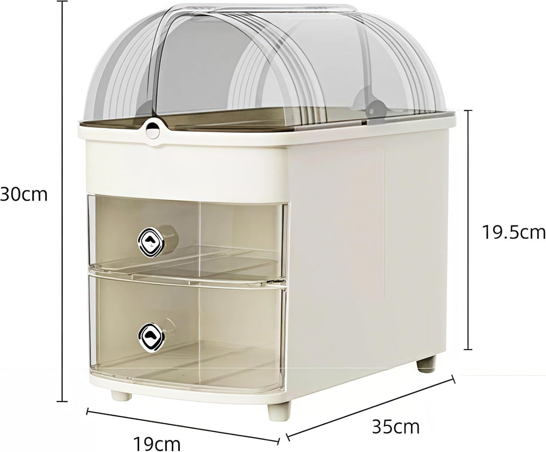 RMAN Make Up Kosmetik Organizer 3 Stöckig Multifunktionale Grosse Kapazität Schminktisch Organize mi