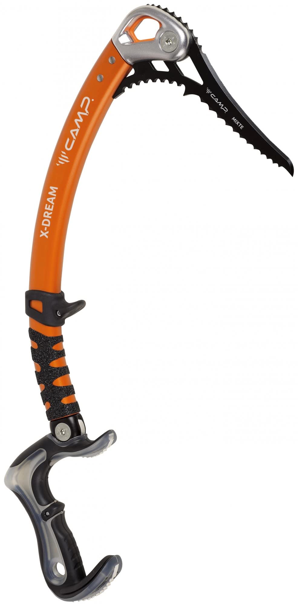 Camp X-Dream Orange - Vielseitiger robuster Eispickel, Grösse One Size - Farbe Orange - Black