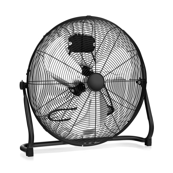GOPLUS Bodenventilator, Ø 50 cm Standventilator mit 3 Geschwindigkeitsstufen & Handgriff, 145° verst
