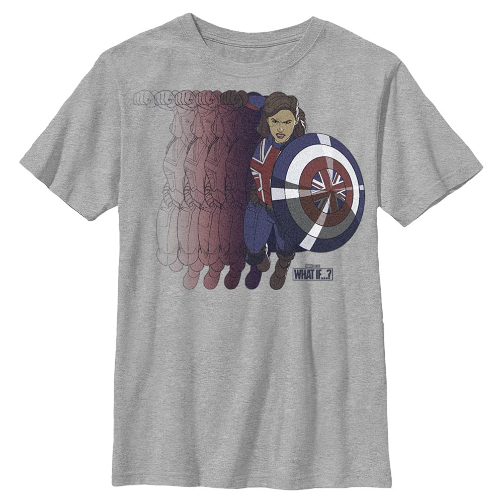 Marvel Jungen Was Wäre Wenn Carter Spreader T-shirt, Athletisch Heather, XS