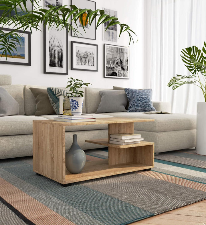 AKORD Couchtisch Holz | Pin 90x45x51cm| Schrank für Wohnzimmer | Schlafzimmer Schrank | Minimalistis