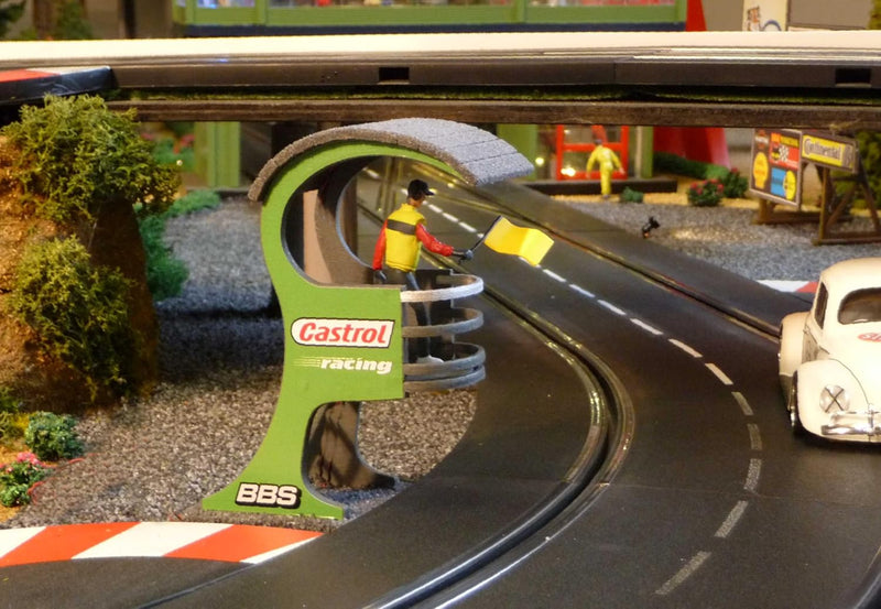 Slotcar STRECKENPOSTEN Stand TOP Dekoration für Carrera DIGITAL