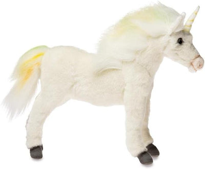 HANSA Plüschtier Einhorn 27 cm H / 30 cm L