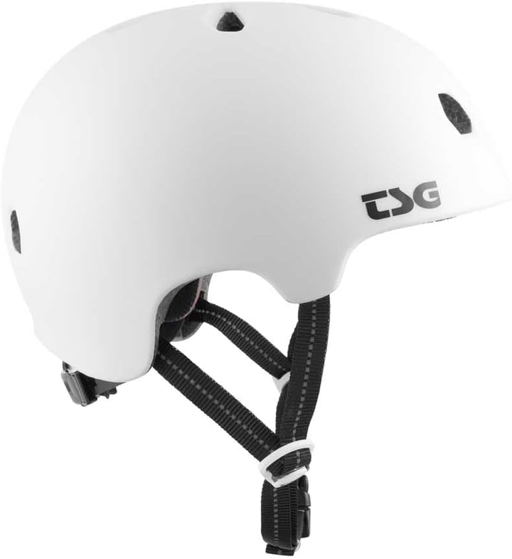 TSG Meta Solid Color L/XL 58-60 cm satin weiss, L/XL 58-60 cm satin weiß