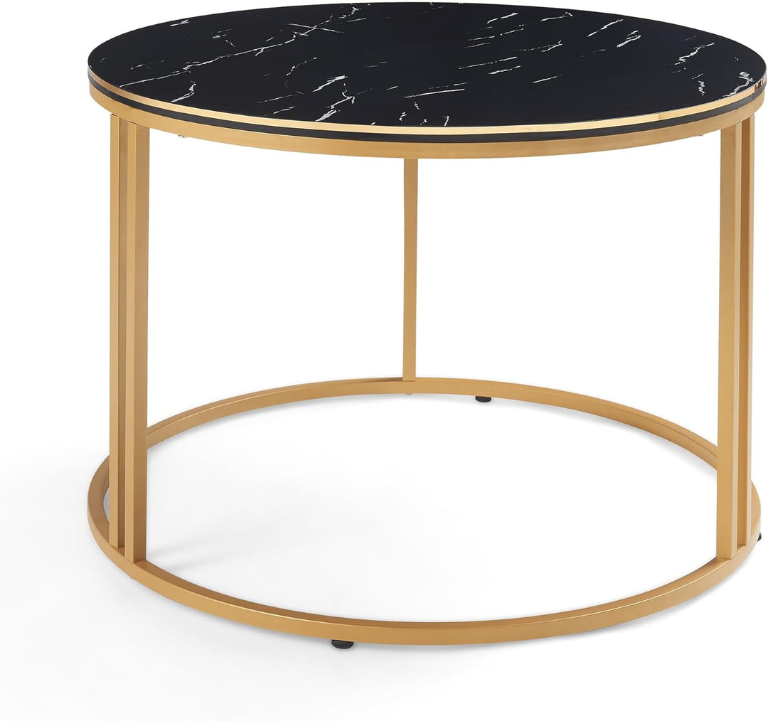 [en.casa] Couchtisch Aulum Beistelltisch 50 x 80 cm Kaffeetisch aus Spanplatte und Metall Sofatisch