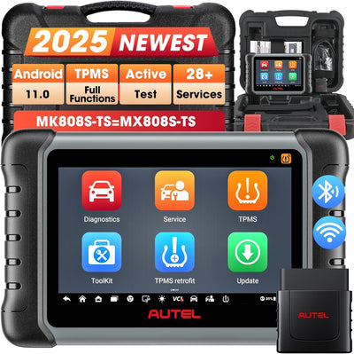 Autel MK808S-TS obd2 Diagnosegerät, 2023 Neuestes Android 11 Bluetooth Diagnosetablet mit Öl/EPB/BMS