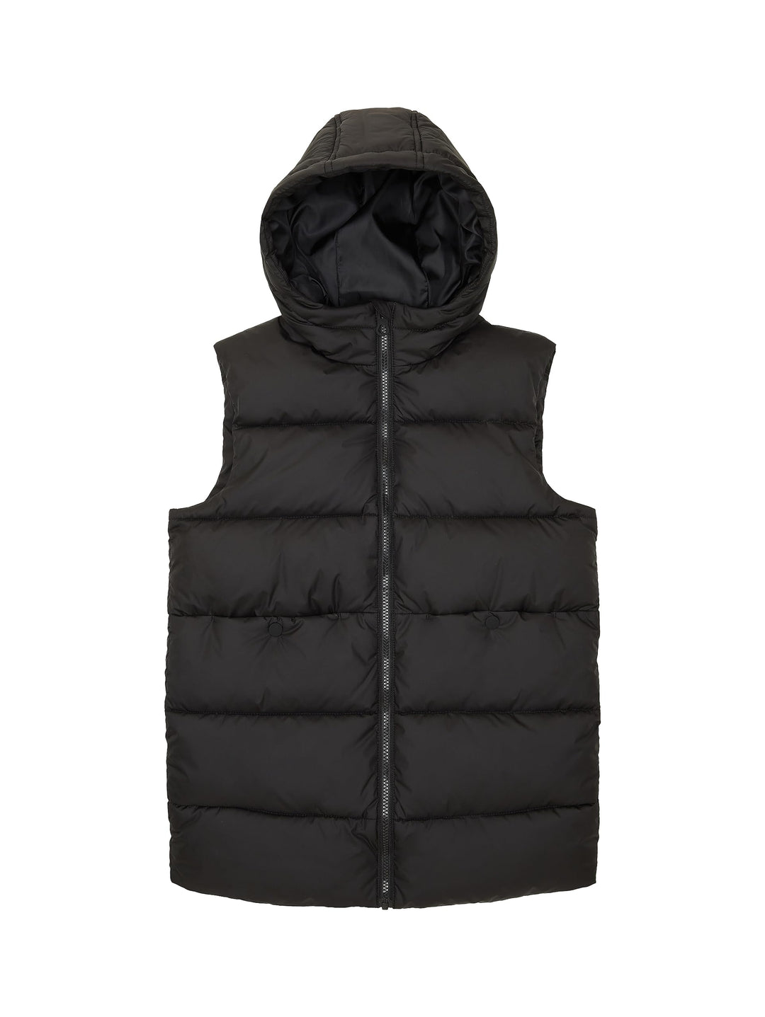 TOM TAILOR Mädchen 1038490 Steppweste mit Kapuze (1er Pack) 176 29999 - Black, 176 29999 - Black