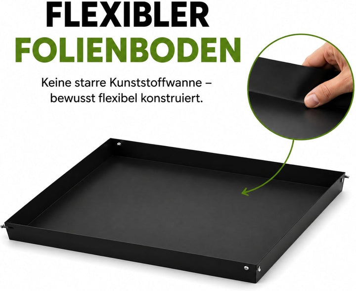 Weedness Secret Jardin Water Tray 60x60 cm für Grow-Box - Plane Folie Auffang Wanne Bewässerung Zube