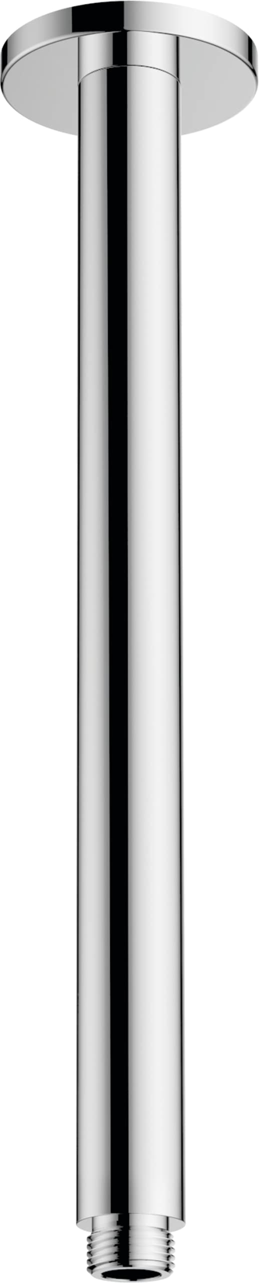 hansgrohe Deckenanschluss Vernis Blend, Deckenanschluss 30cm, Chrom Chrom Mattschwarz, Chrom Mattsch