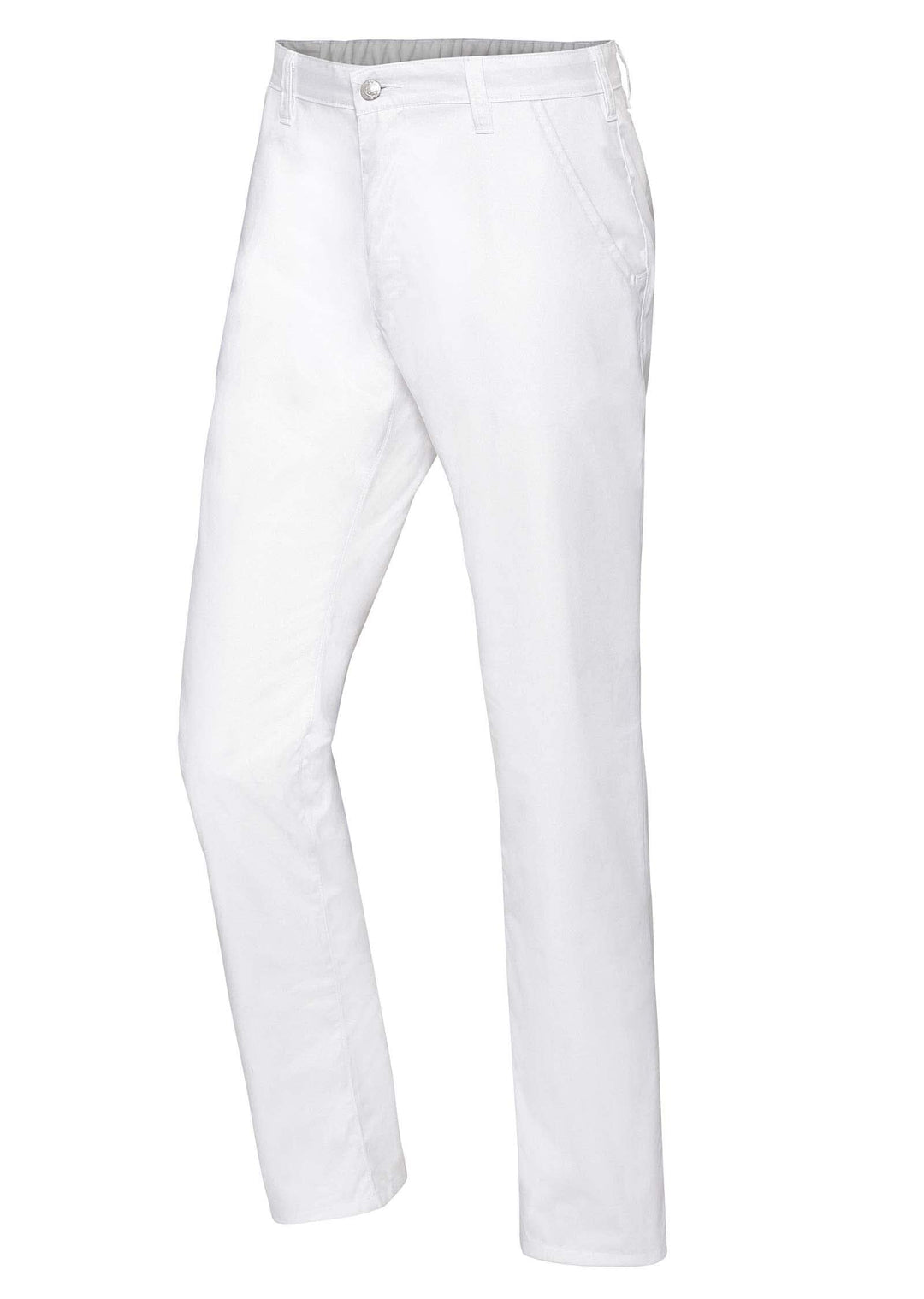 BP 1735-130-0021-56l Chinos für Männer, mit Taschen, 205,00 g/m² Reine Baumwolle, weiss, 56l 56 Lang