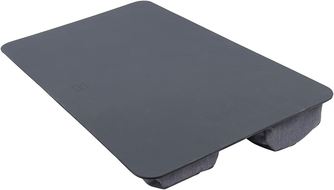 Tucano Comodo Lapdesk Laptop-Arbeitskissen mit Rutschfester Unterlage L Blau-grau, L Blau-grau
