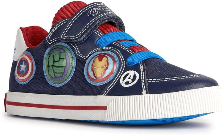 Geox Jungen J Kilwi Boy Sneaker 26 EU Navy Red, 26 EU Navy Red