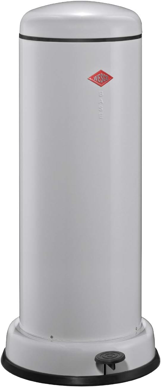 Wesco AbfallSMLR Big Baseboy Abfallsammler, Edelstahl, Cool Grey, 38 x 38 cm, Cool Grey