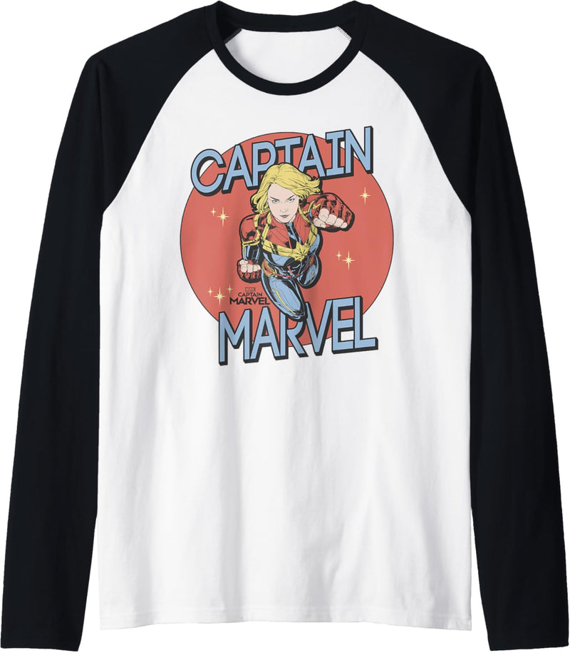 Captain Marvel Circle Portrait Raglan