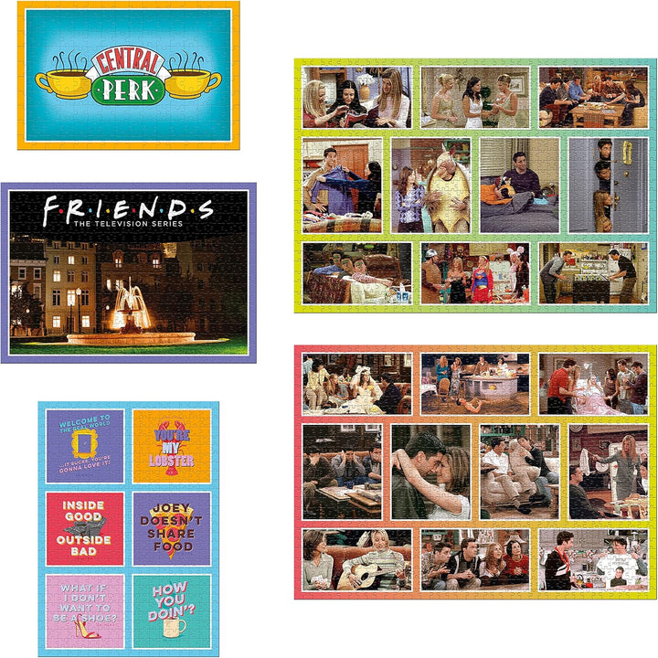 Puzzles WM01916-ML1-4 Friends TV-Serie 5-in-1 Spiel