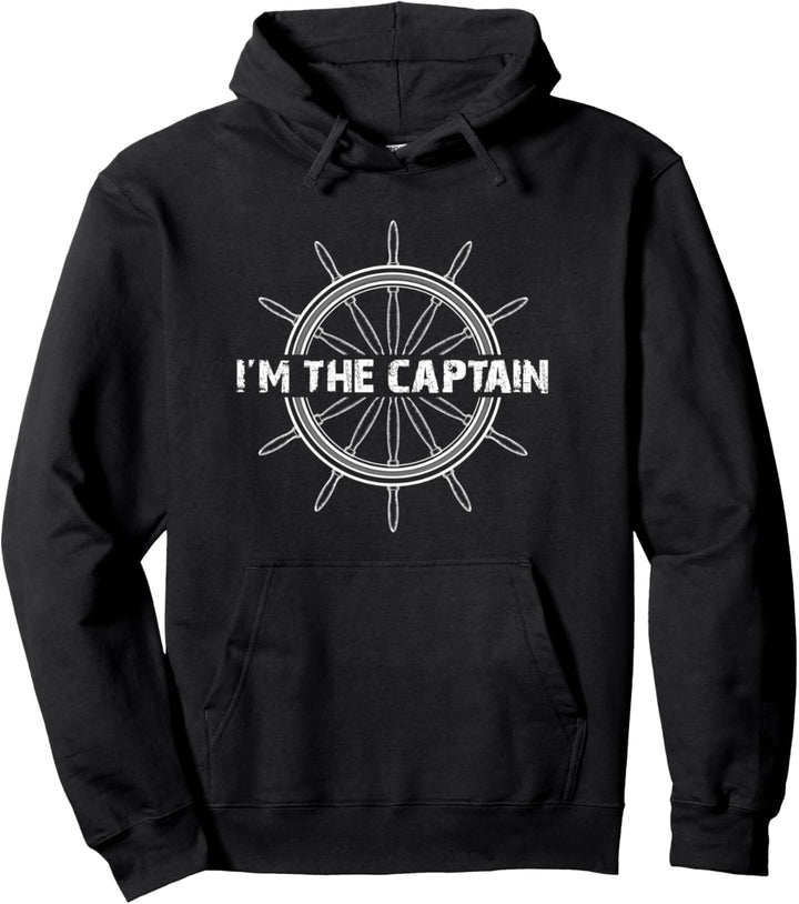 Ich bin der Kapitän mein Boot meine Regeln Skipper Kapitän Pullover Hoodie
