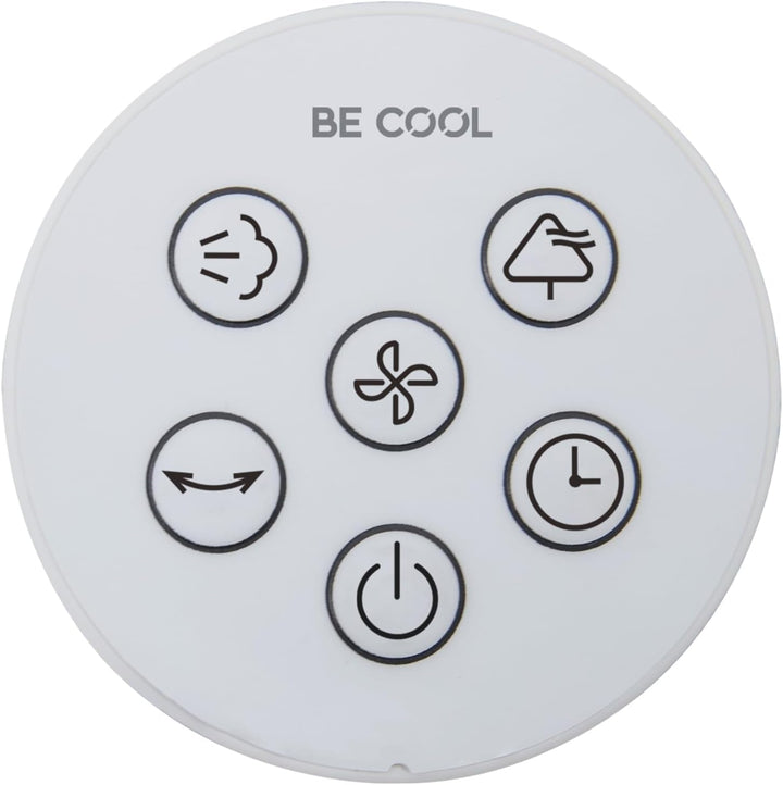 Be Cool Premium Sprühnebel Standventilator mit Fernbedienung | 80W | 2L Wassertank | 1500 m³/h | Osz