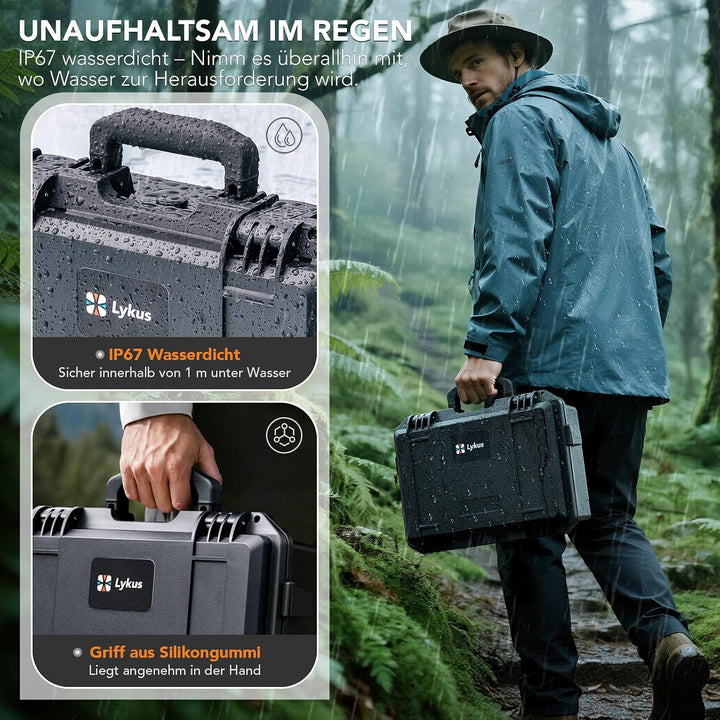 Lykus Titan MM510 Wasserdicht Tasche/Koffer/Case für DJI Mini 5 Pro und RC2/RC-N3,Unterstützt 7 Akku