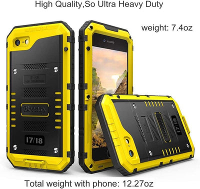 Beeasy für iPhone 8/7 Hülle, iPhone SE 2020/2022 Hülle Wasserdicht Outdoor Stossfest Handyhülle Mili