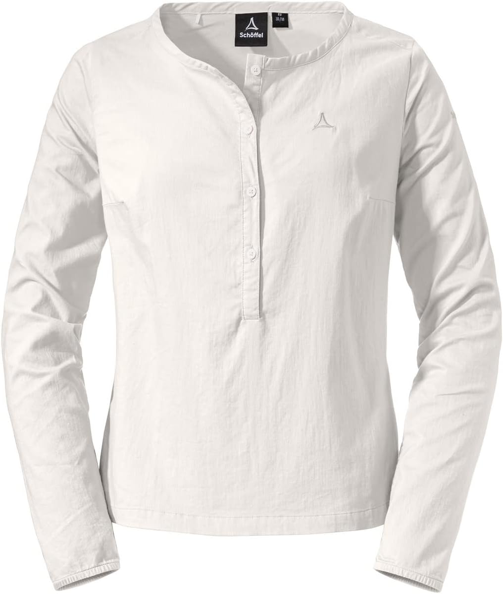 Schöffel Damen Catania Bluse 34 Whisper White, 34 Whisper White