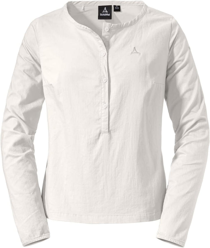 Schöffel Damen Catania Bluse 34 Whisper White, 34 Whisper White