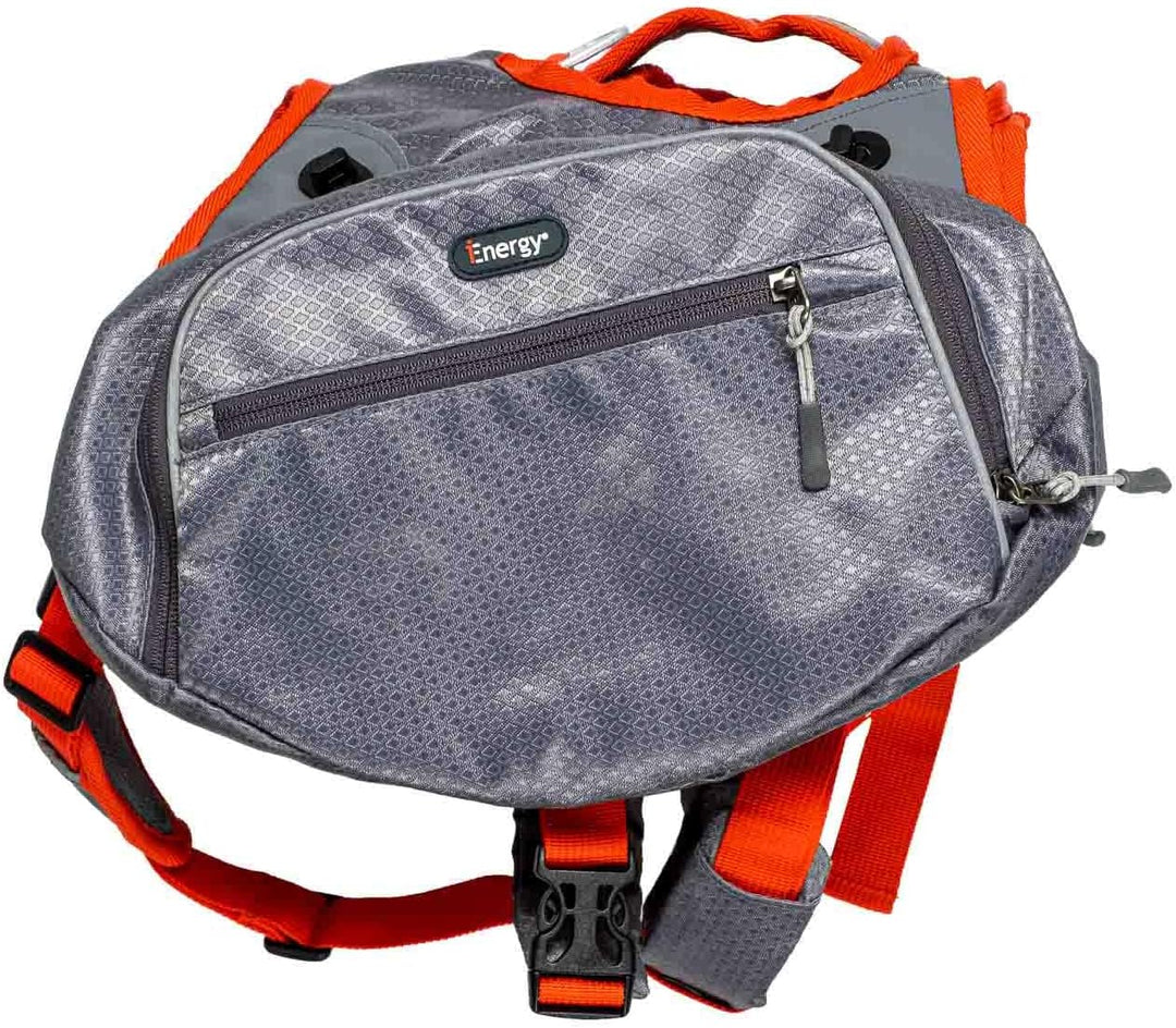 iEnergy™ MAE Hunderucksack - 2in1 Geschirr und Abnehmbarer Rucksack für Hunde - Wetterfest und inklu
