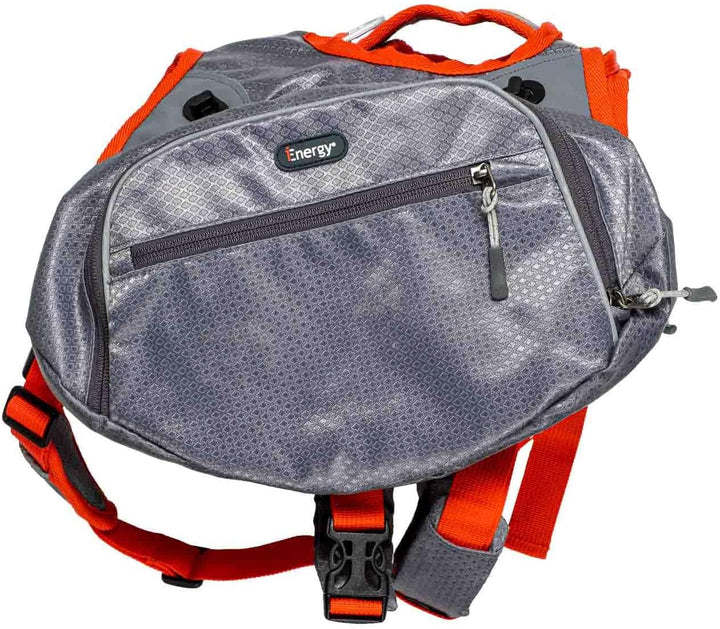 iEnergy™ MAE Hunderucksack - 2in1 Geschirr und Abnehmbarer Rucksack für Hunde - Wetterfest und inklu
