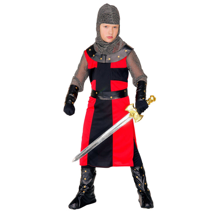 W WIDMANN MILANO Party Fashion - Kinderkostüm schwarzer Ritter, Mittelalter Kostüm, Kreuzritter, Sol