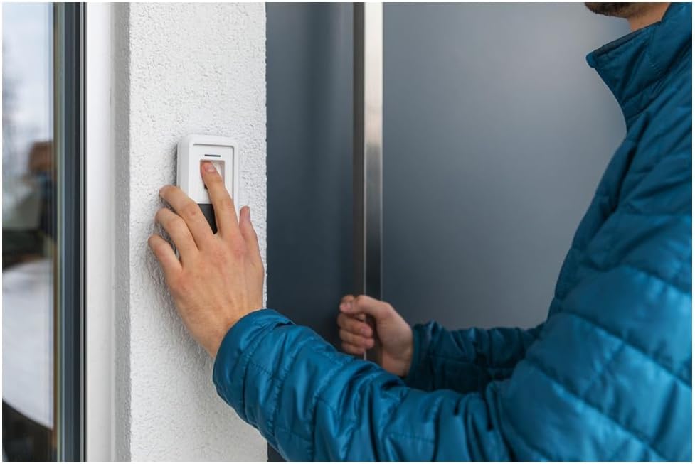 ABUS HomeTec Pro Bluetooth®-Fingerscanner CFS3100 - zum Öffnen der Haustür - mit Verdeck - für den H
