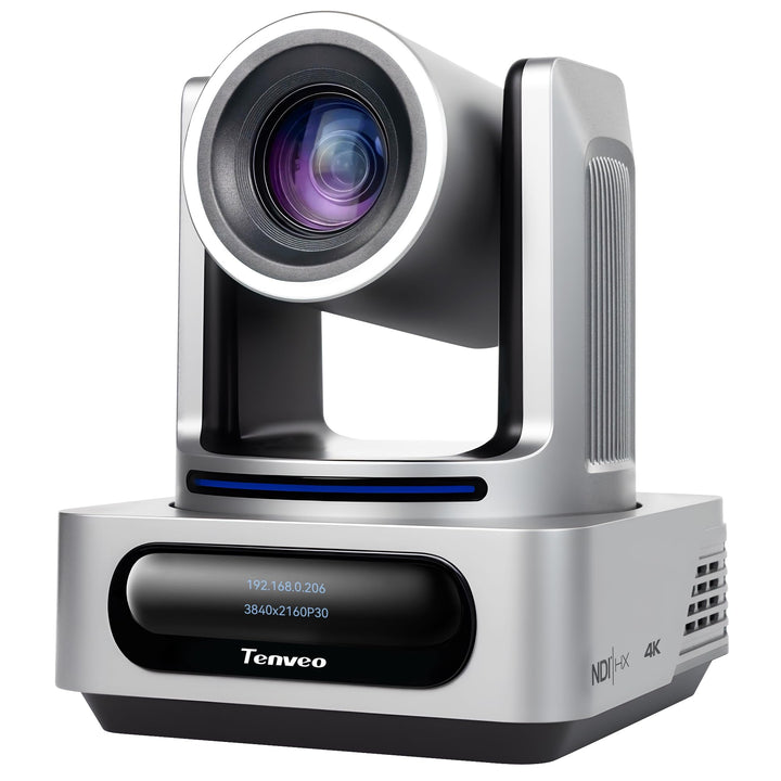 Tenveo 4K NDI PTZ‑Kamera: KI‑Tracking (Person/Gesicht), Gestensteuerung, 20x Opt. + 8X dig. Zoom, Li