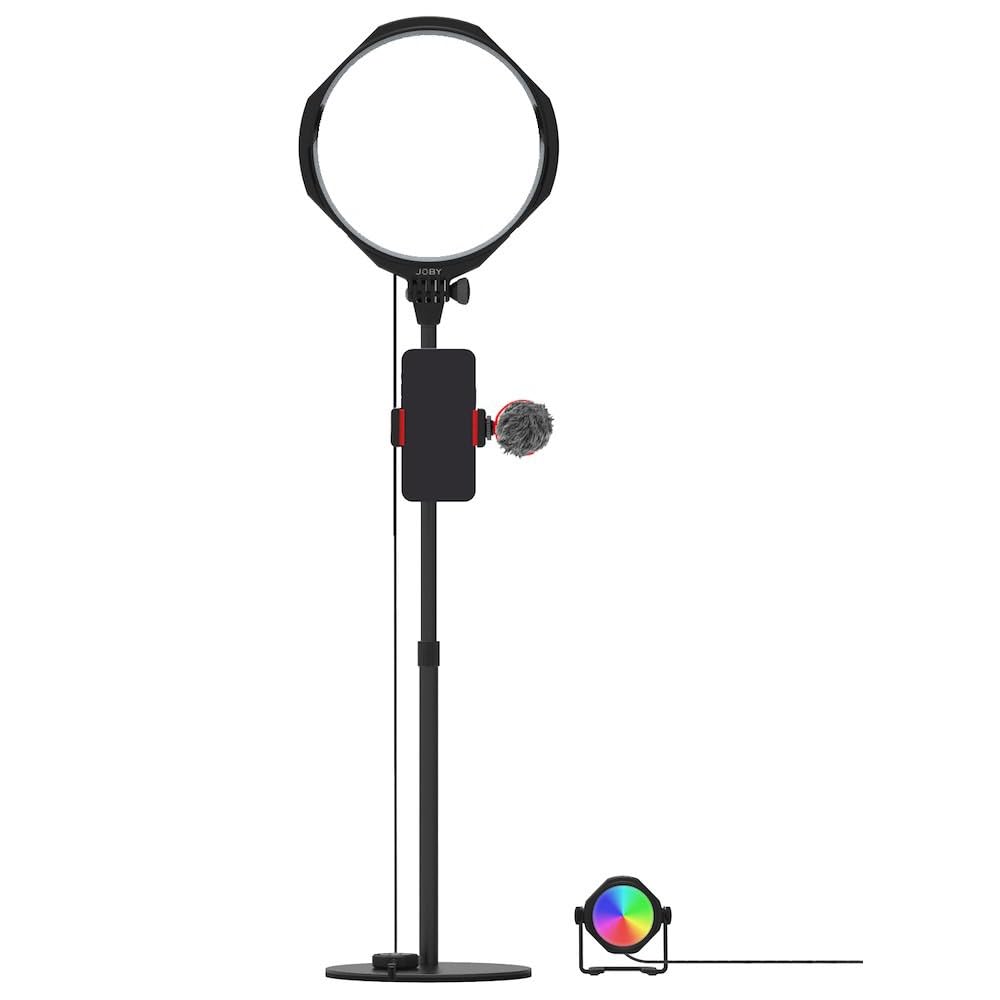 JOBY Beamo Studio-Creator-Set, Studiolicht, Soft-Key-Licht mit Fernbedienung, Hintergrundlicht 12 Fa