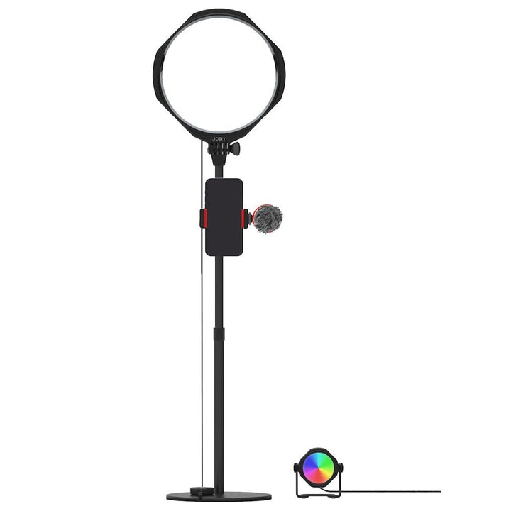 JOBY Beamo Studio-Creator-Set, Studiolicht, Soft-Key-Licht mit Fernbedienung, Hintergrundlicht 12 Fa
