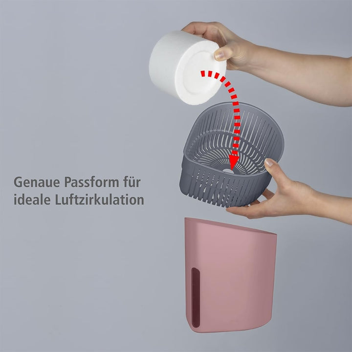 WENKO Raumentfeuchter Drop, nachfüllbarer Luftentfeuchter, reduziert Schimmel & Gerüche, 1 kg Granul