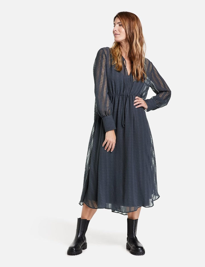Gerry Weber Damen Kleid Gewebe 38 Blau-marine, 38 Blau-marine