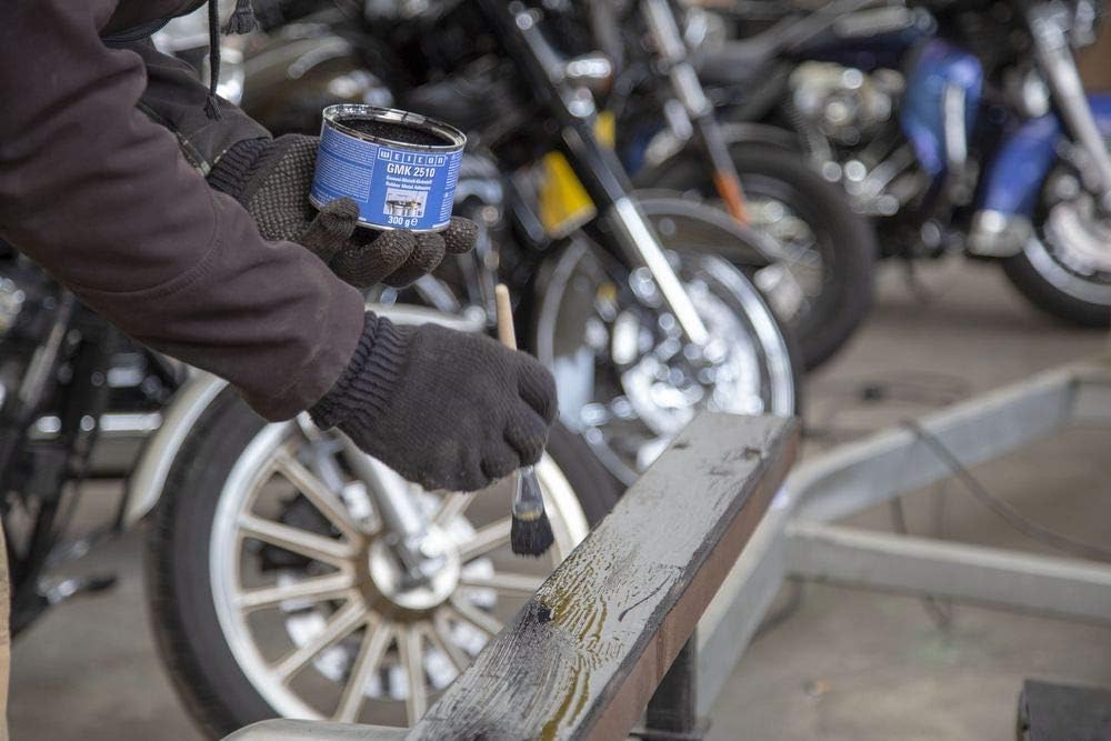 WEICON GMK 2510 Kontaktklebstoff 324 g haftstarker 2-Komponenten Kleber schwarz, 324 g