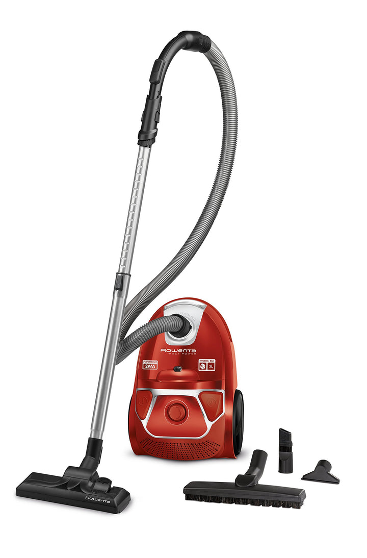 Rowenta RO3953 Compact Power Staubsauger | mit Beutel | 750 Watt | Staubvolumen: 3 Liter | 2-in-1-Fu