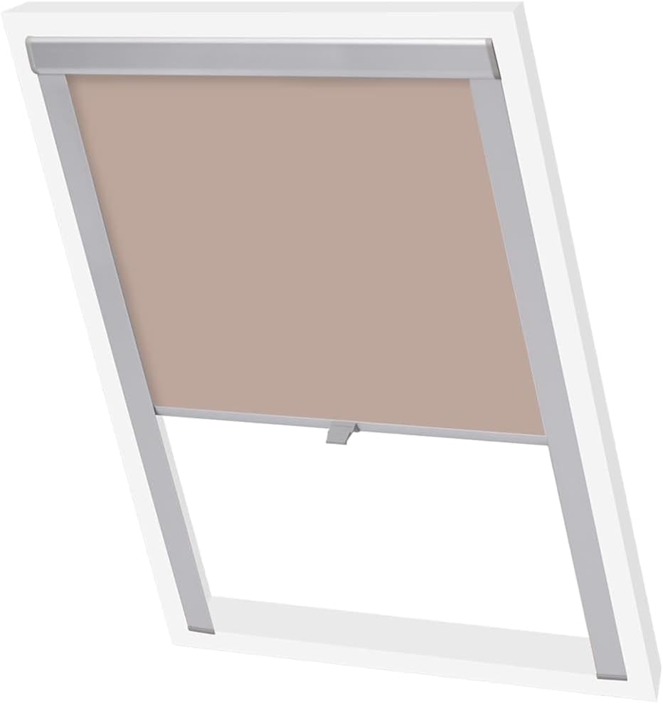 vidaXL Verdunkelungsrollo Verdunkelung Dachrollo Dachfensterrollo Beige S06/606 s06/606 Beige, s06/6