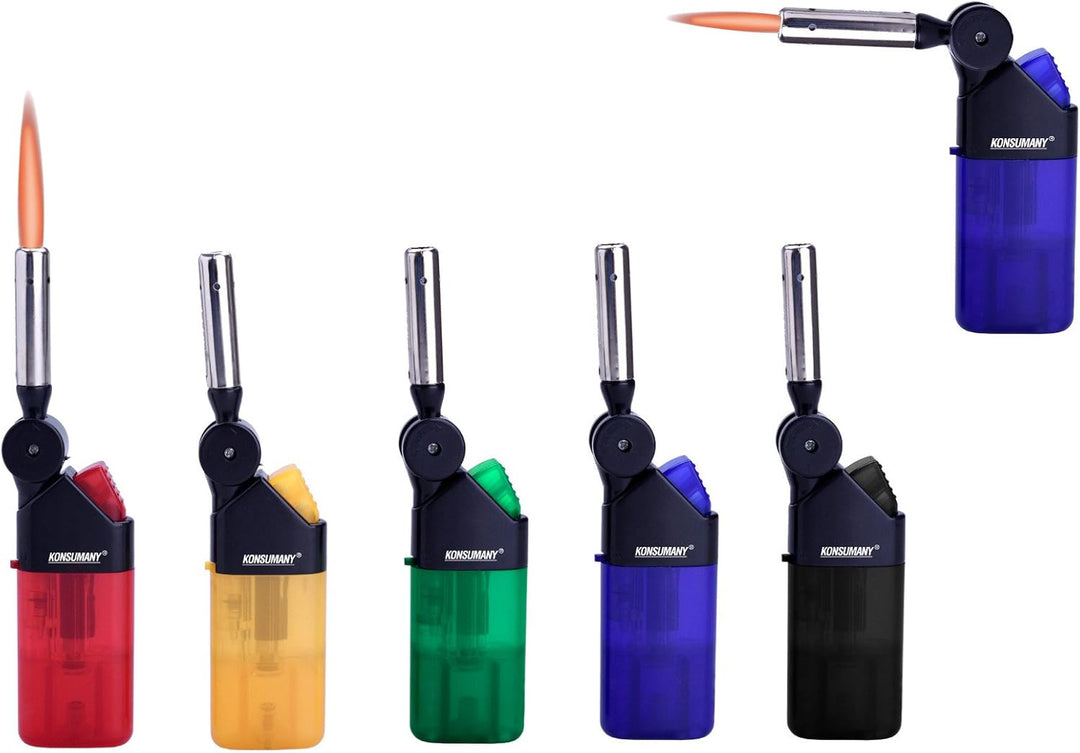 Benzinfeuerzeug Sturmfeuerzeug Chrom (Wird ohne Benzin verkauft) (12 Stück) + 1x (Konsumany® Stab- S