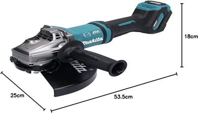 makita GA038GZ Winkelschleifer 40V max. (ohne Akku, ohne Ladegerät), Petrol, Winkelschleifer