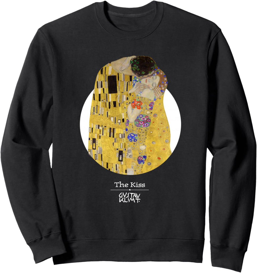 Gustav Klimt Der Kuss berühmtes Gemälde Sweatshirt