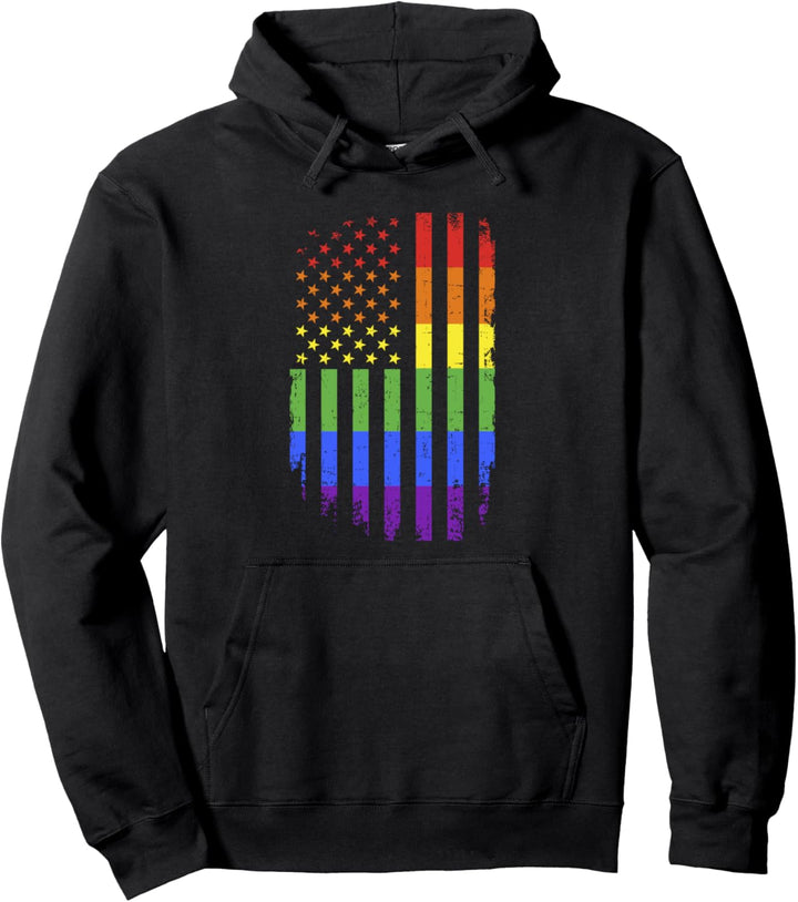 Homosexuell lesbisch Pride month Regenbogen USA Flagge Pullover Hoodie