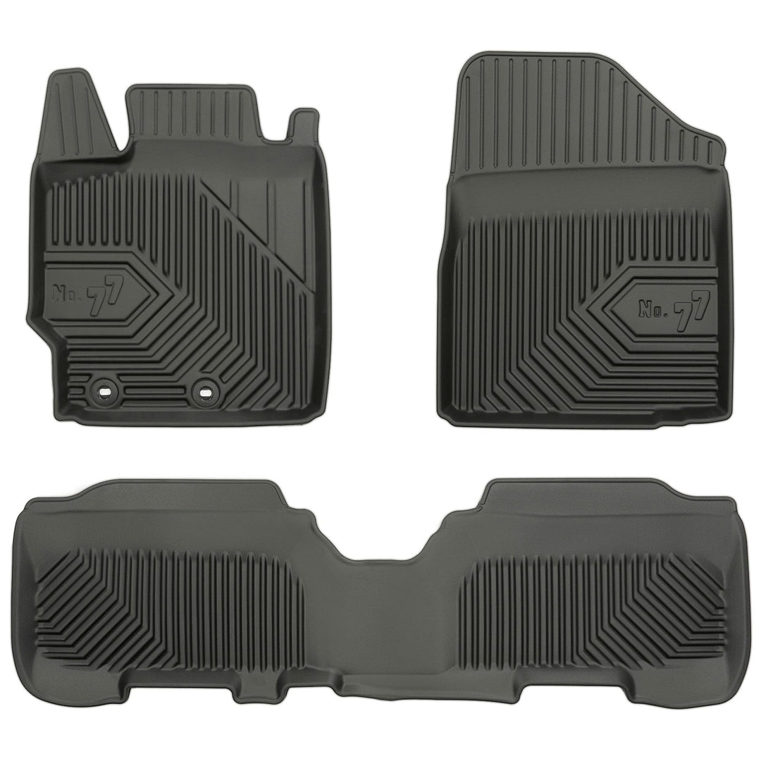 SMK Gummimatten auto fussmatten Satz passend für Toyota Yaris II 2005-2011 Erleben Sie einen neuen S